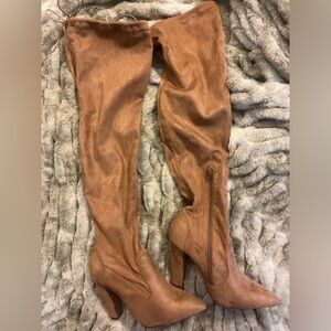 JustFab Thigh High Boots | Uptown Outings | Size 9